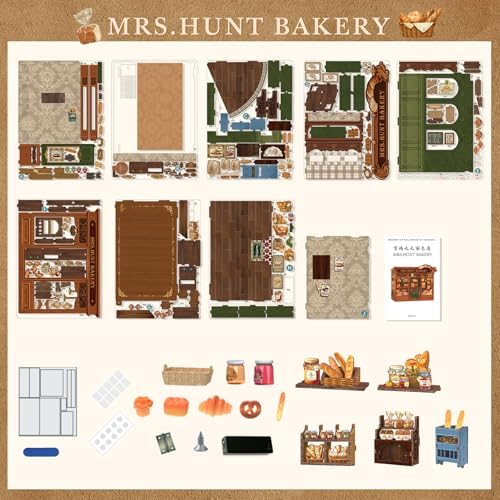 Fsolis DIY Miniature House Kit - Book Nook Bakery - Image 6