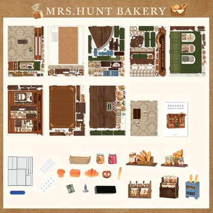 Fsolis DIY Miniature House Kit - Book Nook Bakery - Image 6