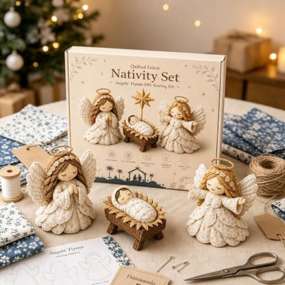 DIY Quilted Fabric Nativity Set Sewing Kit, Detailed Hand-Stitch Holy Family Manger Craft Set, Nativity Ornament Making Project for Home Display & Faith-Based Decor Creation for Adults，Type F - Image 4