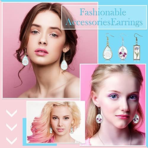 Inbagi 180 Pcs Open Bezels for Resin Jewelry, Hollow Frame Pendants Kit - Image 3