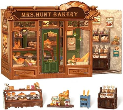 Cutefun Book Nook Kits for Adults - DIY Miniature Bread Shop House Kit by Cutefun