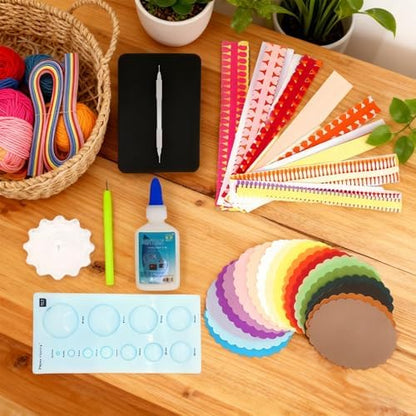 Quilling Paper Strips Colorful Cardmaking Handmade Supplies - Image 3