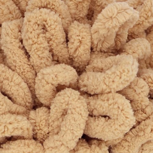 JubileeYarn Fun Finger Loops Yarn - Sand - 1 Skein - Image 2