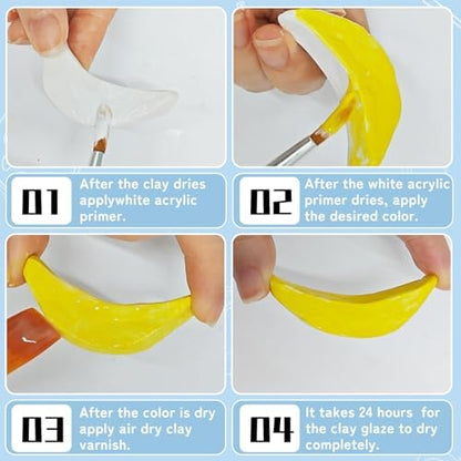 100ml Air Dry Clay Glaze, Protect Clay Surfaces,Delivers Matte Glaze Effect - Image 3