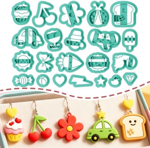 ORIGACH 22 Pcs Cute Elements Polymer Clay Cutters Set by ORIGACH
