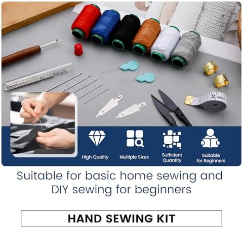 TLKKUE Sewing Kit for Adults, Steel Needles for Hand Sewing - Image 3