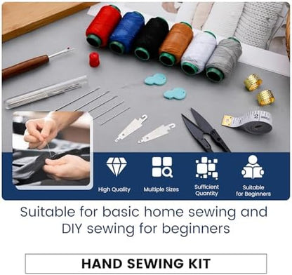 TLKKUE Sewing Kit for Adults, Steel Needles for Hand Sewing - Image 3