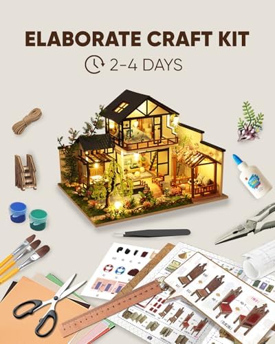DIY Japanese Miniature House Kit Dollhouse Kit for Adults to Build - Image 2