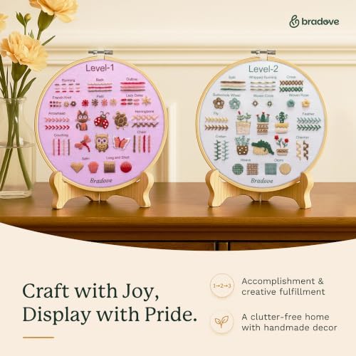 Bradove Beginner Embroidery Kit for Adults and Kids - Image 3