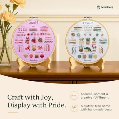 Bradove Beginner Embroidery Kit for Adults and Kids - Image 3