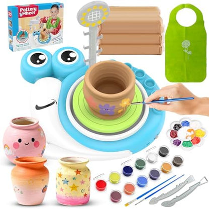 DCVREDF Pottery Wheel for Kids with 3 Clay Kits & Painting by Unknown