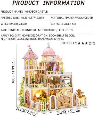 Spilay DIY Miniature House Kit for Adults, Miniature Dollhouse Building Kit - Image 2