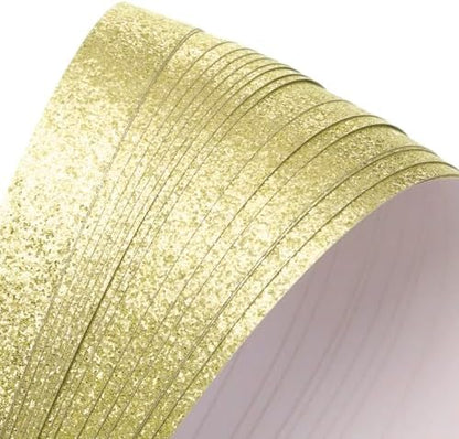 MECCANIXITY 360 Sheets Origami Paper Glitter Stars Papers Yellow Fold Paper for Beginner Arts Crafts Projects,0.4 x 9.3 Inch - Image 3