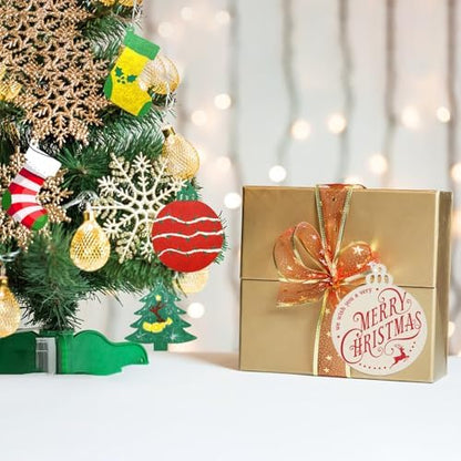 Christmas Ornaments Craft Kit, 48 Pcs Blank Wood Slices for Painting with Paint Pens and Brushes, DIY Wooden Christmas Ornament Set for Tree Decorations, Family Holiday Activities and Gifts - Image 2