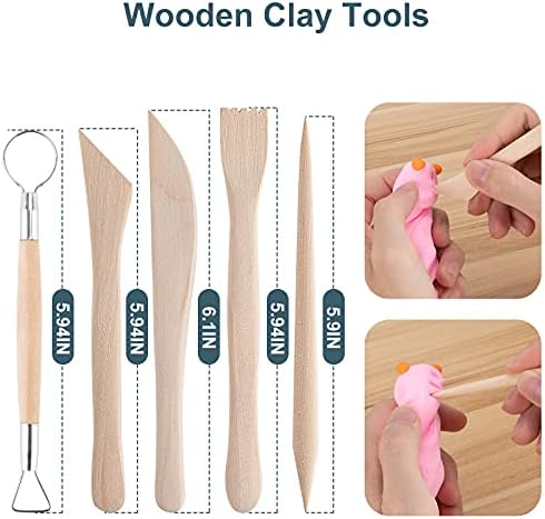 Luney 25PCS Polymer Clay Sculpting Tools Kit, Pottery Tools - Image 4