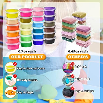 Modeling Clay Kit, 24 Colors Air Dry Clay - Image 3