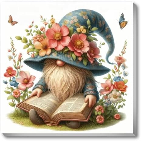 VIGEGU Gnome Book Paint by Numbers Kit for Adults Beginner with Framed by VIGEGU
