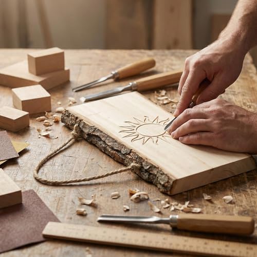 8-Pack Wood Signs, Rectangle Wooden Plaque with Rope, Unfinished Live Edge Wood Sign for DIY, Burning, Carving, Painting & Home Decor (10 x 4 x 0.4 in) - Image 4