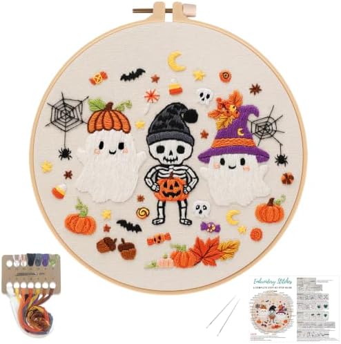 Nuberlic Halloween Embroidery Kit for Beginners Adult by Nuberlic