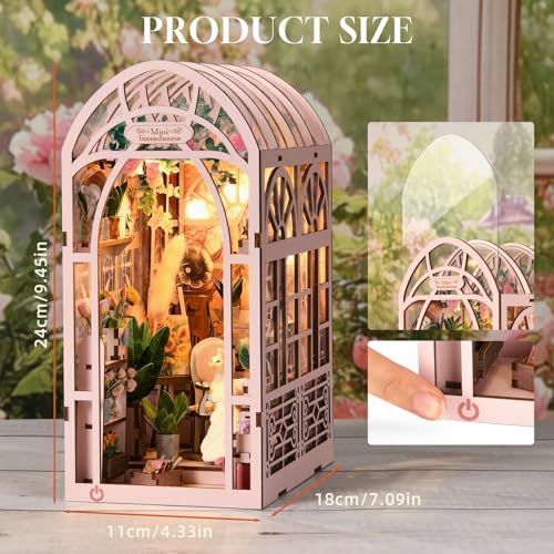 TOYQI Book Nook Kit, DIY Miniature Dollhouse Kit for Adults and Teens - Image 2
