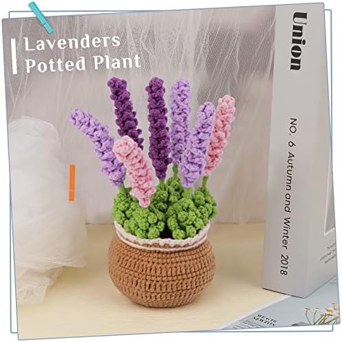 kgxulr Crochet Kit, Crochet Kit for Beginners Flowers, Purple Lavender - Image 5