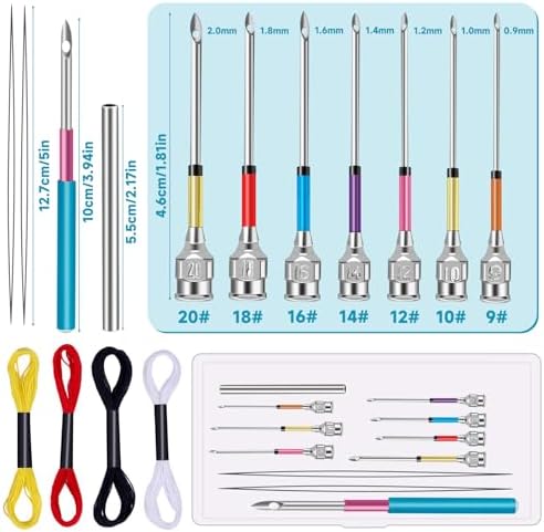 Mayboos 15 Pcs Punch Needle Kit, 8 Sizes Embroidery Punch Needle - Image 2