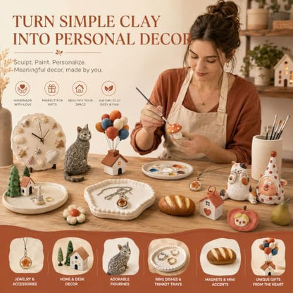Air Hardening Modeling Clay - Lightweight Air Dry Clay for Arts and Crafts - Image 2