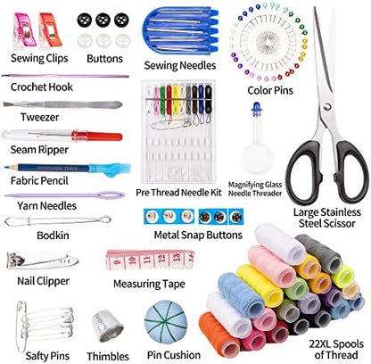 TALERLUV Needle and Thread Sewing Kit for Adults, Basic Hand Sewing Starter Set for Beginner, Travel, Small Fixes and Emergency Repairs, DIY Sewing Tools Supplies - Image 2
