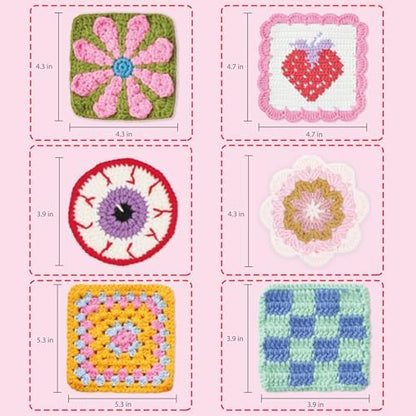 HOUSE CREATIVITY Crochet Kit for Beginners Adults - Complete Set with 20 Colors Yarn, Video Tutorials, Hooks | Learn to Crochet DIY Craft Kit for Women & Adults - Image 2
