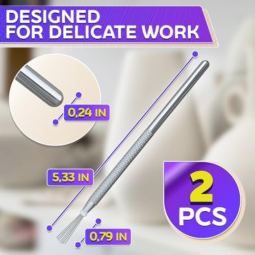 2 Pcs Pottery Scoring Tool Ceramics, 5.33 In, Stainless Steel Pottery Tools - Image 2