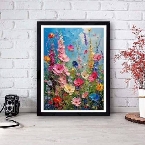 Tiwabb Wildflower Stamped Cross Stitch Kits for Adults Beginners - Image 2