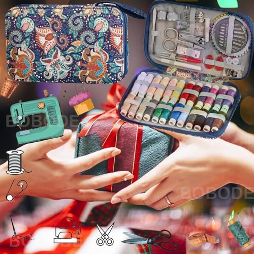 130 PCS Paisley Printing Sewing Kit with All Sewing Supplies Accessories - Image 3