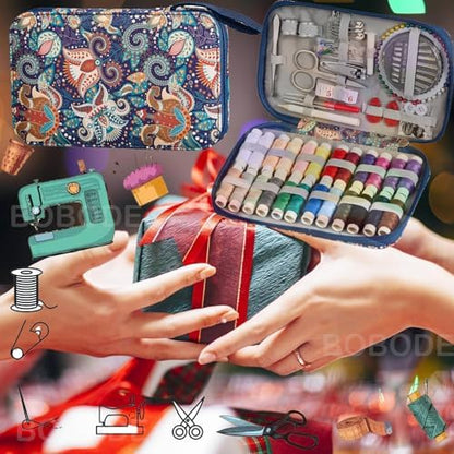 130 PCS Paisley Printing Sewing Kit with All Sewing Supplies Accessories - Image 3