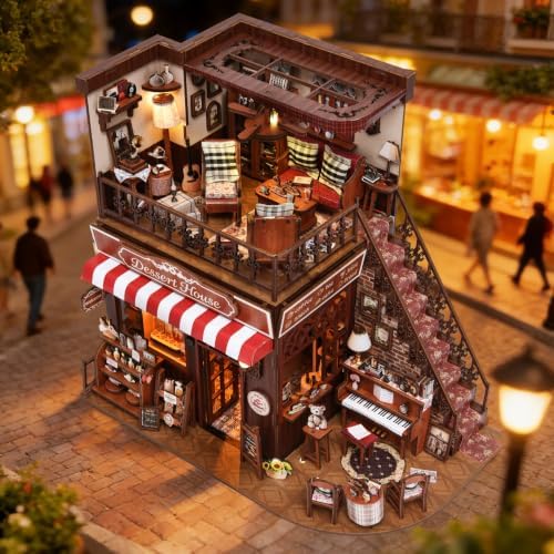TOYQI Mini House Kit, DIY Miniature Dollhouse Book Nook Kits for Adult - Image 3