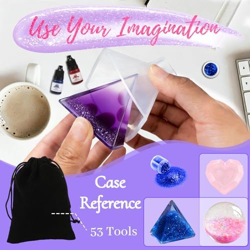 RNYBFPT Epoxy Resin Kit for Beginners, 18oz Crystal Clear Resin with Molds - Image 6