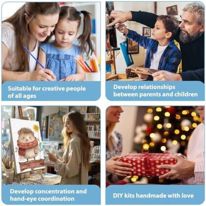 Animal Paint by Number for Adults, Paint by Numbers Kit for Adults 8x12 in - Image 7