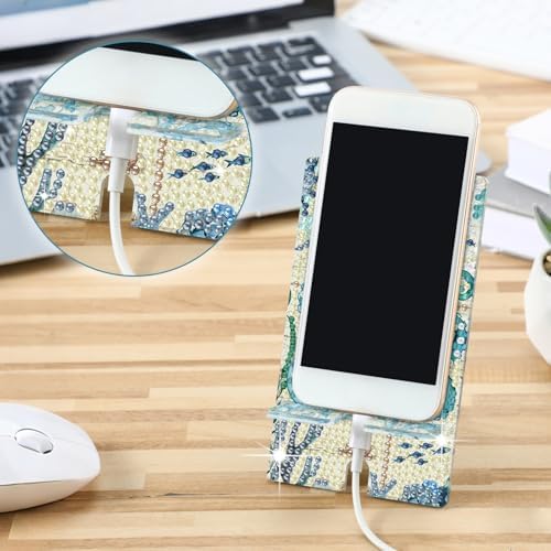 Saillong 6 Pcs Sea Animals Diamond Art Phone Stand, Cell Phone Holder - Image 2