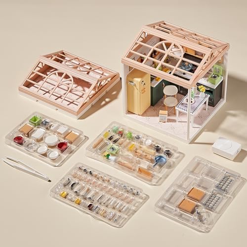 Miniature Kitchen DIY House Kit, 1:24 Scale Cooking Room Set - Image 6