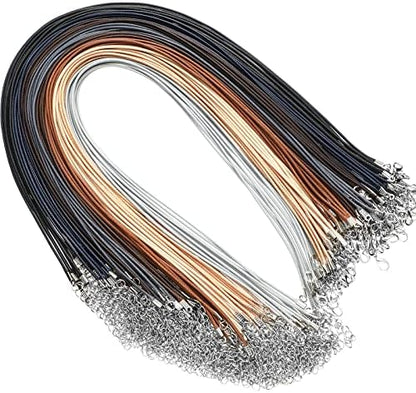 Tudomro 100 Waxed Leather Necklace Cord with Clasp,Basic Color,20 Inch by Tudomro