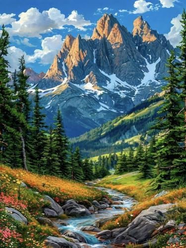 Diamond Art Kits for Adults, Landscape Diamond Art Painting Kits for Adults by croshom