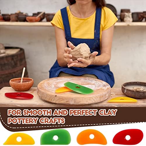 Sherr 12 Pcs Pottery Ribs Rubber Clay Tool, Classic Style, Classic Color - Image 6