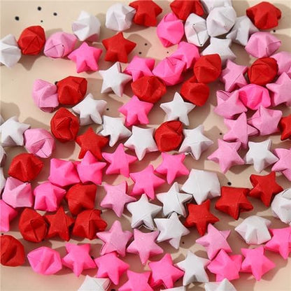 2160 Sheets Origami Star Paper 4 Red Color Strips Double Sided Lucky Star Decoration Folding Paper for DIY Hand Art Crafts, Teaching Supplies (Red-2160 sheets) - Image 6