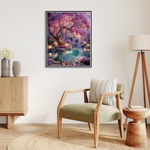 Dream Tree Paint by Numbers Kits for Adults,Paint by Number Adult 16x20inch - Image 4