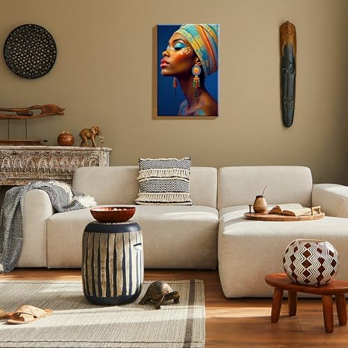 HeeBenor Framed Paint by Numbers Kit for Adults, Black Women, 8x12 Inch - Image 6