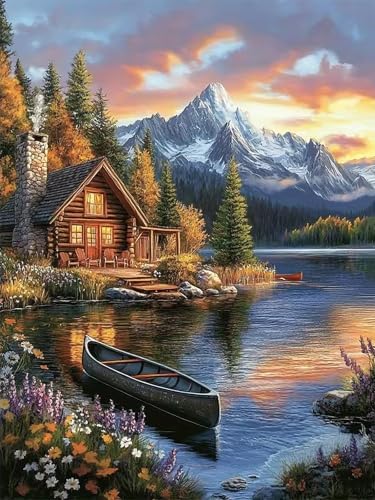 Diamond Art Kits for Adults, Landscape Diamond Art Painting Kits for Adults by croshom