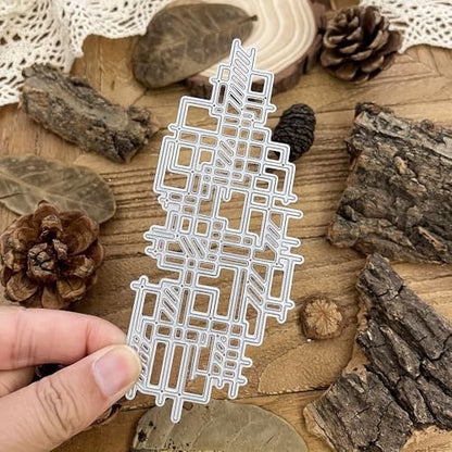 Lapoo Tool Metal Cutting Die for Scrapbooking - Durable, Cut Stencils for DIY Scrapbook Photo Album Decorative Paper Card, Card Making Supplies, Embossing (Punk Frame 2.1 x 5.1 in) - Image 2