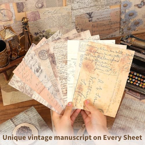 icceemee 160 Sheets of pinstripe Scrapbook Paper, journaling Scrapbook Supplies Craft Collage Paper Set, Junk Journal Bullet Journal Poster Room Decor for Card Making Decorative Gifts - Image 3
