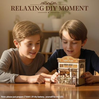 Book Nook Kit, DIY Miniature House Dollhouse Kit for Adults and Teens - Image 5