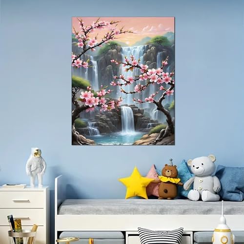 Arttoplus Waterfall Paint by Numbers Kit for Adults Beginner 16x20 inch - Image 4