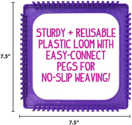 Made By Me Weaving Loom Arts and Crafts Kit, Ultimate Set, 378 Craft Loops - Image 6